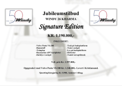 Jubileumstilbud på WINDY 26 KHARMA Signature Edition!