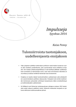 Lue PDF - Kalevi Sorsa