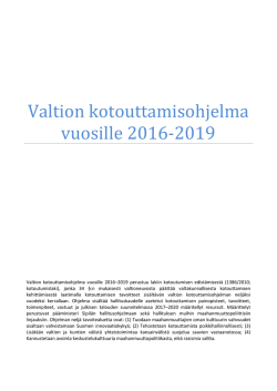 Valtion kotouttamisohjelma vuosille 2016-2019 - Työ