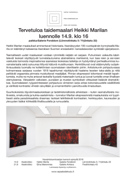 Heikki Marila - Vapaa Taidekoulu