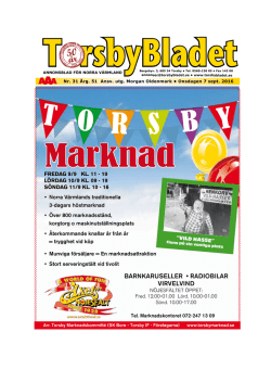 Vecka 36 - Torsbybladet