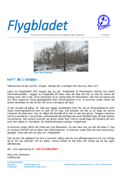 Flygbladet NR 1 2016