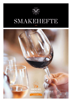 smakehefte - Vinmonopolet