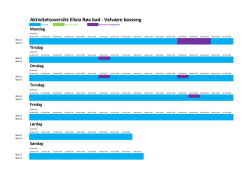 Aktivitetsoversikt Velvære høst 2016