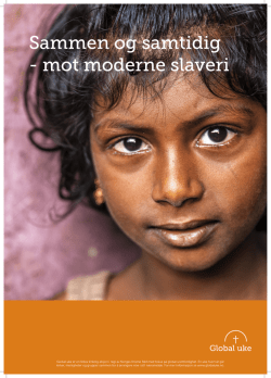 Sammen og samtidig - mot moderne slaveri