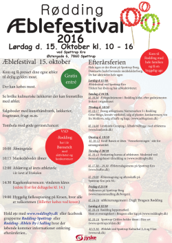 Program for Æblefestival 2016