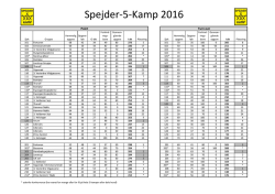 Pointskema - Spejder-5-kamp