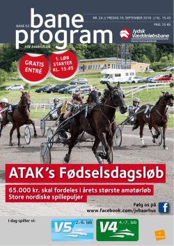 baneprogram - Dansk Hestevæddeløb