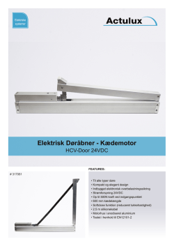 Elektrisk Døråbner - Kædemotor