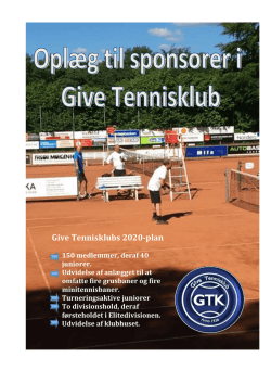 Sponsorer - Give Tennisklub