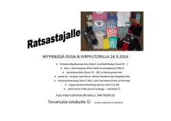 24.9.2016 - Oulunsalon Ratsastajat