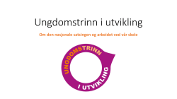 Referat UiU - Bergen kommune
