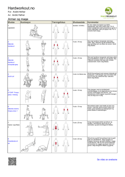Last ned armer og mage treningen som pdf