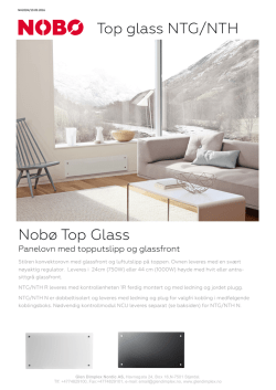 Top glass NTG/NTH Nobø Top Glass