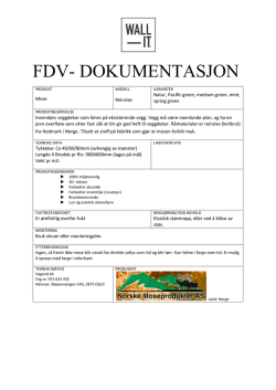 fdv- dokumentasjon - WALL-IT