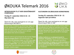 ØKOUKA Telemark 2016