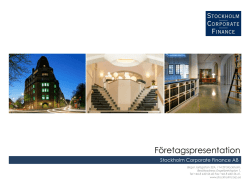 Stockholm Corporate Finance – ladda ner PDF