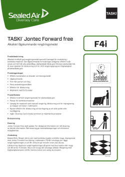 TASKI® Jontec Forward free
