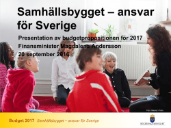 Samhällsbygget – ansvar för Sverige