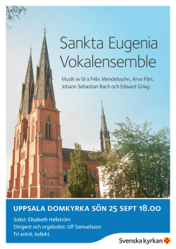 affisch-körkonsert - S:ta Eugenia katolska församling