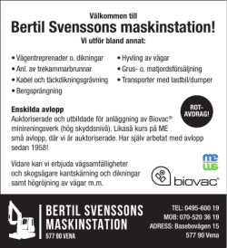 Bertil Svenssons maskinstation!