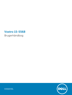 Vostro 15-5568 Brugerhåndbog