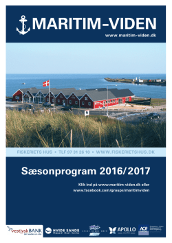 Sæsonprogram 2016/2017 - MARITIM