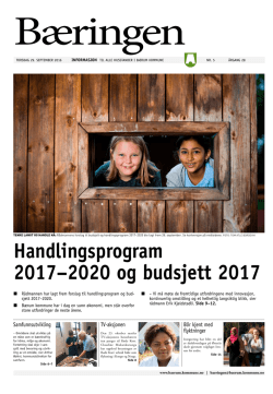 Handlingsprogram 2017–2020 og budsjett 2017