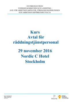 Inbjudan RiB 29 november 2016 Stockholm