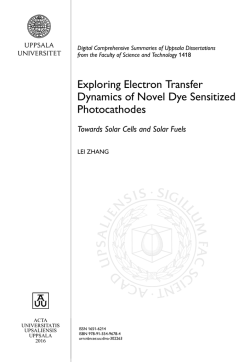 Exploring Electron Transfer Dynamics of Novel Dye