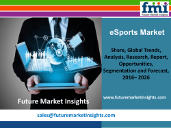 eSports Market Industry Analysis, Trend and Growth, 2016-2026