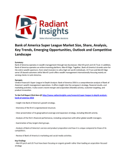 Bank of America Super League Market Share, Analysis, Key Trends, Emerging Opportunities, Outlook and Competitive Landscape