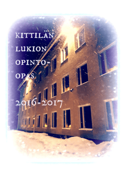 Opas 2016-2017 1 Mt - Kittilä