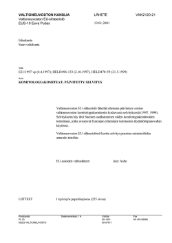 Liikenne- ja viestintäministeriö LVM2016-00327 VTO