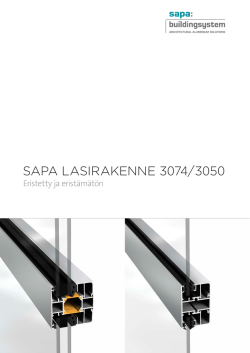 SAPA LASIRAKENNE 3074/3050