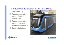 Tampereen raitiotien kalustohankinta, Transtech Oy