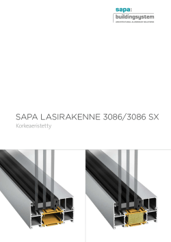 SAPA LASIRAKENNE 3086/3086 SX