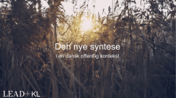 Kristian Dahl - Ny syntese i en dansk kontekst