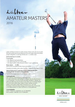amateur masters - Lübker Golf Resort