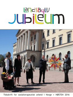 Jubileum - Sosialterapeutisk Forbund