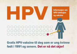 HPV informasjonsbrosjyre