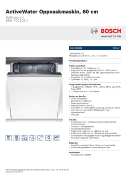 Bosch SMV 40C10EU