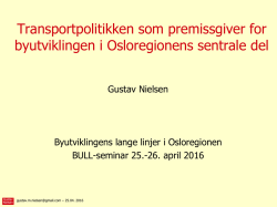Gustav Nielsen - BULL – Byutviklingens lange linjer