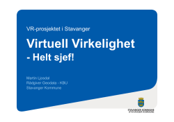 VR-prosjektet i Stavanger