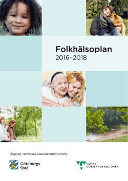 Folkhälsoplan - Göteborgs Stad