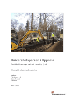 Universitetsparken i Uppsala - Samla