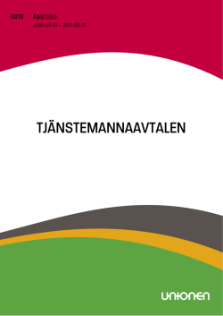 Tjänstemannaavtalen 2016-2017