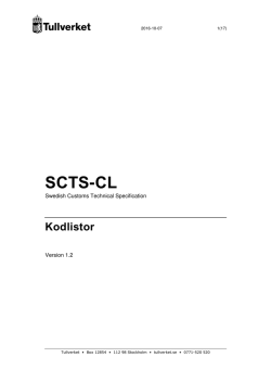 SCTS-CL - Tullverket