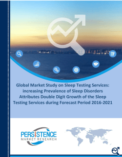 Sleep Testing Services Market Global Demands