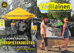 Yadilainen 3/2016 - YAD Youth Against Drugs
